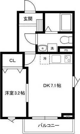 メリディアン泉ケ丘Solanaの物件間取画像